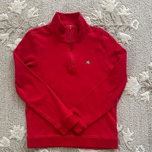 J. Bailey jersey knit Red quarter-zip